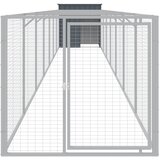  Kućica za pse s igralištem antracit 110 x 813 x 110 cm čelična | shoptok.hr
