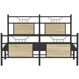 vidaXL Okvir kreveta bez madraca boja hrasta sonome 140x190 cm drveni | shoptok.hr