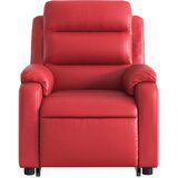 Naslonjač na podizanje od umjetne kože crveni | shoptok.hr