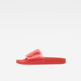 G-star Flip-flops - G-STAR Cart Slide II - Transparent red | Shoptok.si