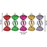  Set Božićnih kuglica 6 cm - 5 komada, bomboni | shoptok.hr