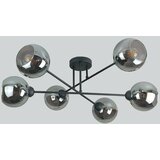  Luster na šipci VASCO 6xE27/60W/230V crna/zadimljeno-crna | Eponuda.com