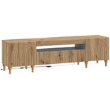  LED TV kabinet ALKMAAR Hrast artisan Konstruirano drvo | shoptok.hr