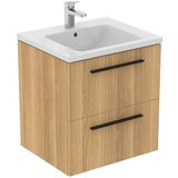 Ideal Standard stenska omarica za pod umivalnik v hrastovem dekorju v naravni barvi 60x63 cm i.life b | Shoptok.si