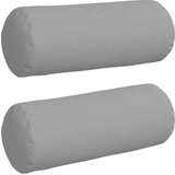 vidaXL Blazine 2 pcs Oblačno siva Ø 15 x 40 cm blago | Shoptok.si