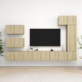  8-dijelni set TV ormarića boja hrasta sonome konstruirano drvo | Eponuda.ba