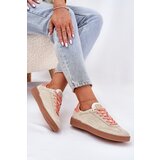 D.Franklin Suede Sports Shoes Sneakers Women Beige | Shoptok.si