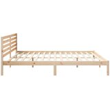  Krevetna konstrukcija Smeđa 180 x 220 cm Čvrsto borovo drvo | shoptok.hr