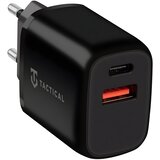 TACTICAL Taktička Dual 20W mrežna punjač - USB i USB - C - crna | shoptok.hr