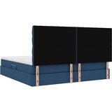  Krevet s od storage s madracem Plava 200 x 200 cm Lažna koža | shoptok.hr