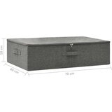  Kutija za pohranu od tkanine 70 x 40 x 18 cm antracit | shoptok.hr