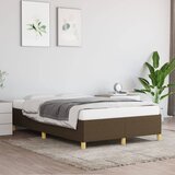  Okvir kreveta bez madraca tamnosmeđi 120 x 200 cm od tkanine | shoptok.hr