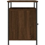  Noćni ormarić smeđeg hrasta 40x42x60 cm konstruirano drvo | shoptok.hr