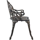 vidaXL Bistro klupa 100 cm brončana od lijevanog aluminija | shoptok.hr