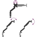 vidaXL Enotna nosilec za monitor za do 27'' zaslon plinska vzmet 10 kg | Shoptok.si