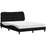 Krevet s madracem Hvar crni 140 x 190 cm od tkanine | Eponuda.com
