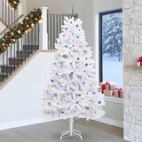 Umjetno božićno drvce s nogom Bijela 270 cm PVC i čelik | shoptok.hr