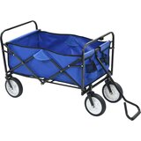  Zložljiv ročni voziček jeklen moder | Shoptok.si
