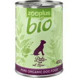 zooplus Bio Adult puran z bučkami - 6 x 400 g