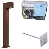 QAZQA Industrijska stoječa zunanja svetilka rjasto rjava 65 cm IP44 - Baleno | Shoptok.si