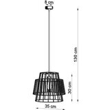  Visilica GATE crna | shoptok.hr