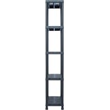  Stalci za pohranu 2 kom crni 125 kg 60 x 30 x 180 cm plastični | shoptok.hr
