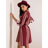 Italy Moda Dress-DHJ-SK-5766D.13-burgundy | shoptok.hr