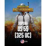 PUBG dopuna - US 5$ (325 UC) / Digital | ePonuda.com