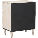  Ormar za krevet Bijelo 50 x 33 x 60 cm Čvrsto drvo manga - Bijelo | shoptok.hr