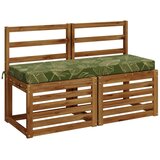  Jastučići za klupe - 2 dijela SOEST 2 kom. 100% poliester - Dezen s listom 120 x 40 x 8 cm Poliester | shoptok.hr