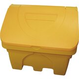 eurokraft basic Zaboj za skladiščenje in posipni material, prostornina 200 l, rumene barve | Shoptok.si