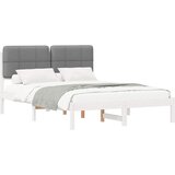  Krevetni okvir s tapiciranim uzglavljem Svijetlo siva Svjetlosiva 195.5 x 140.5 x 84.5 cm | shoptok.hr