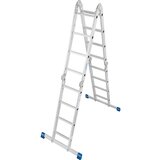 Krause Univerzalna zgibna lestev STABILO, prislonska ali dvokraka lestev, 4 x 4 klini | Shoptok.si