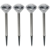 Home Solarna vrtna LED lampa, metalna, set 4 komada, 200 mAh - MX 807/4 | shoptok.hr