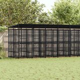 Vanjski kavez za pse s krovom čelični 16,59 m² | shoptok.hr
