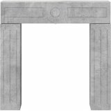  Okvir za kamin Betonska siva 102 x 18 x 100,5 cm | shoptok.hr