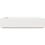  Vrtna sadilica bijela 110 x 110 x 26,5 cm od masivne borovine | shoptok.hr