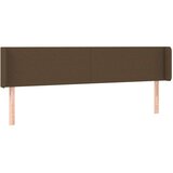 vidaXL LED uzglavlje tamnosmeđe 203x16x78/88 cm od tkanine | shoptok.hr