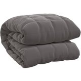 vidaXL Obtežena odeja siva 235x290 cm 11 kg blago, (20768734) Cene