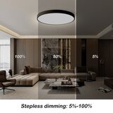  Brilagi- LED prigušiva svetiljka POOL SMART LED/128W/230V preč. 100 cm Wi-Fi Tuya crna + daljinski upravljač | Eponuda.com