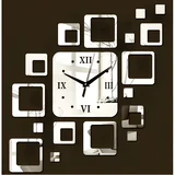 Zidni samoljepljivi sat SQ-23945 - Srebrna