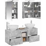  Set namještaja za kupaonicu 5 kom. Betonska siva | shoptok.hr