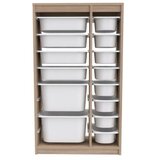 Hanah home Montana Xs višenamjenska komoda 2D4N8U, 69 x 112,2 x 29,6 cm, Smeđe-bijela | Eponuda.ba