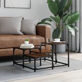  Stolić za kavu smeđa boja hrasta 68x68x40 cm konstruirano drvo | shoptok.hr
