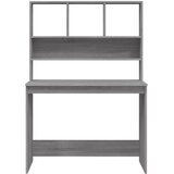  Radni stol s policama siva boja hrasta 102 x 45 x 148 cm drveni | Eponuda.ba