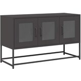 Maison Chic TV omarica - TV enota - Televizijska omarica črna 100,5x39x60,5 cm Hladno valjano jeklo, (21699243) Cene