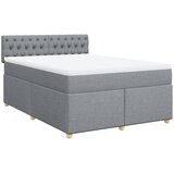  Krevet box spring s madracem svjetlosiva 160x200 cm tkanina | shoptok.hr