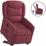 Naslonjač na podizanje od tkanine crvena boja vina | shoptok.hr