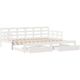  Dnevni krevet na razvlačenje s ladicama bez madraca 80x200 cm | shoptok.hr