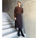 Gemre Brown set sweater and dress with tulle Sorenla | shoptok.hr